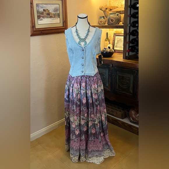 RARE!!! Vintage Phool Tulip Maxi Skirt - Picture 1 of 11